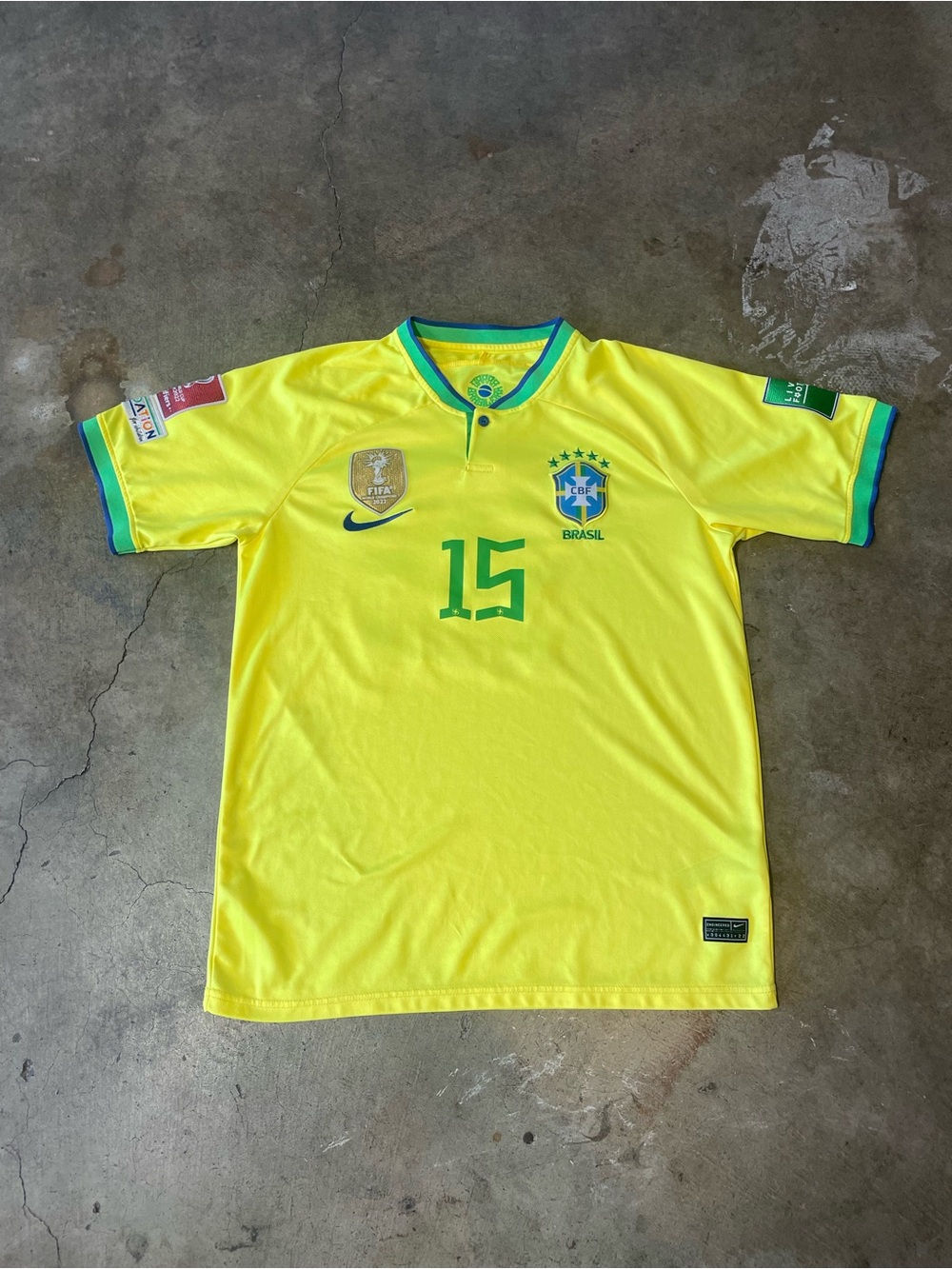 Nike Brazil 2022 World Cup #15 Jersey